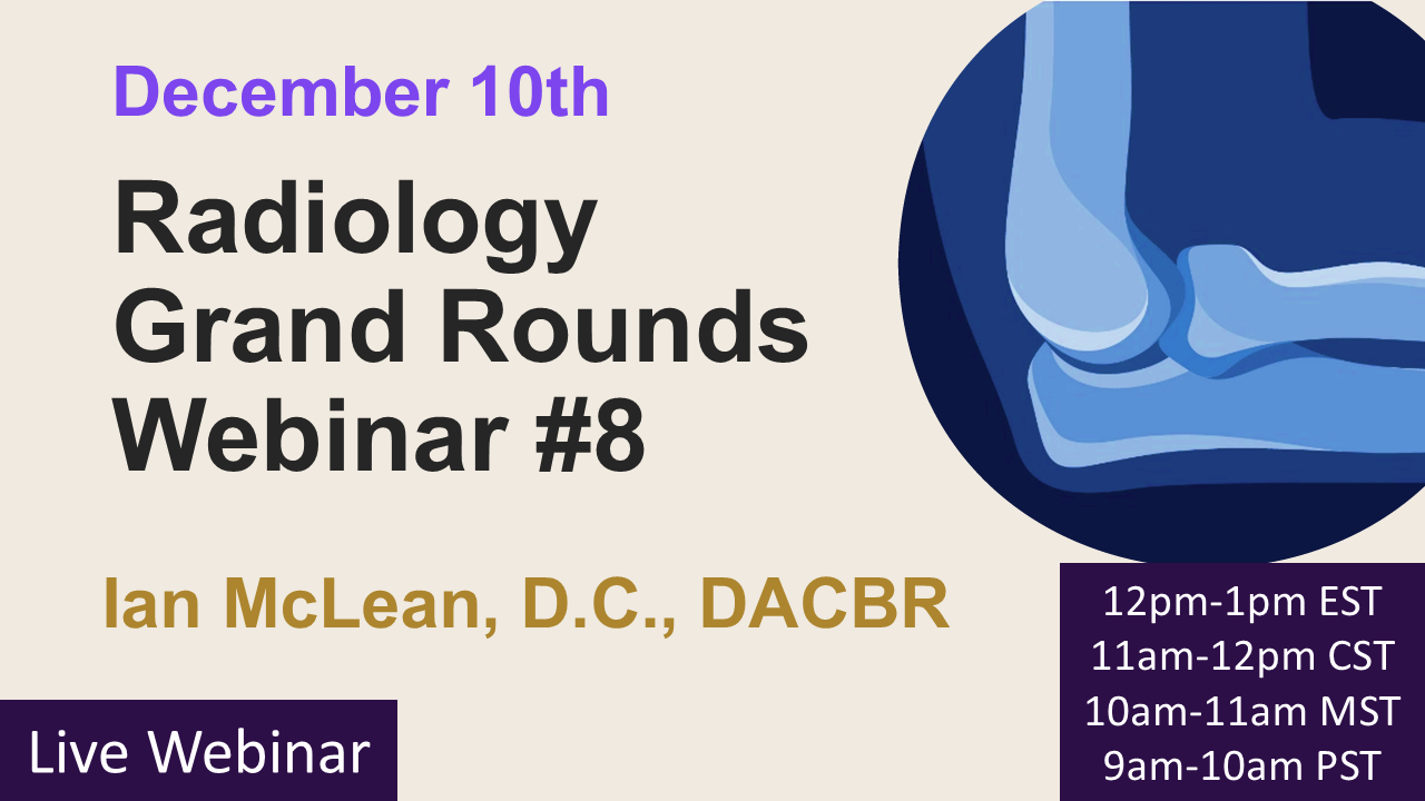 Palmer Online: #8 Radiology Grand Rounds Webinar - 2026